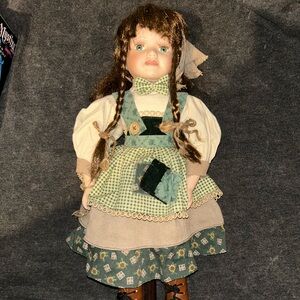 Cottage Core Porcelain Doll